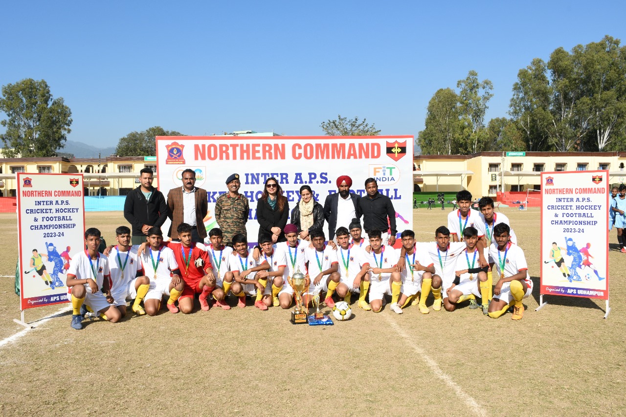 APS UDHAMPUR WINS INTER CLUSTER NORTHERN COMMAND FOOTBALLTOURNAMENT